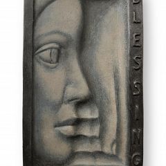 Terry Stringer

_Blessing_
16×10x2cm bronze (wallpiece)
$3,000

scroll down for side view

purchase now with credit card - click *buy*
pay by EFT and/or layby - click *enquire*